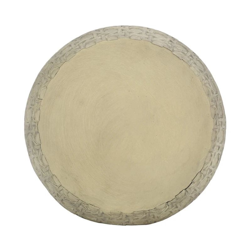 Simplie Fun Bohemian Barrel Side Table Intricate, Textural, & Versatile