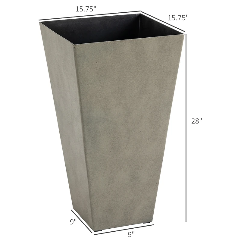 Versatile Matte-Finish Planter Pots Indoor/Outdoor, Self-Draining, Weather-Resistant