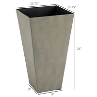 Versatile Matte-Finish Planter Pots Indoor/Outdoor, Self-Draining, Weather-Resistant