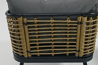 Streamdale Exquisite Hand-woven Rattan Patio Furniture with Glass Tabletop