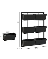 3-Tier Vertical Hanging Wall Planter for Outdoor and Indoor Spaces