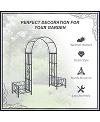 Versatile Wedding Arch & Garden Gate Delicate European Chic for Garden and Events