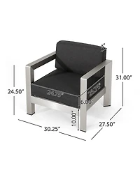 Streamdale Furniture Luxurious Low-Profile Outdoor Club Chair with Deep Seating