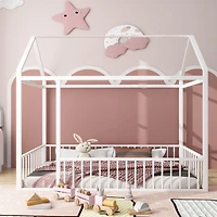 Streamdale Twin Metal Bed with Fence
