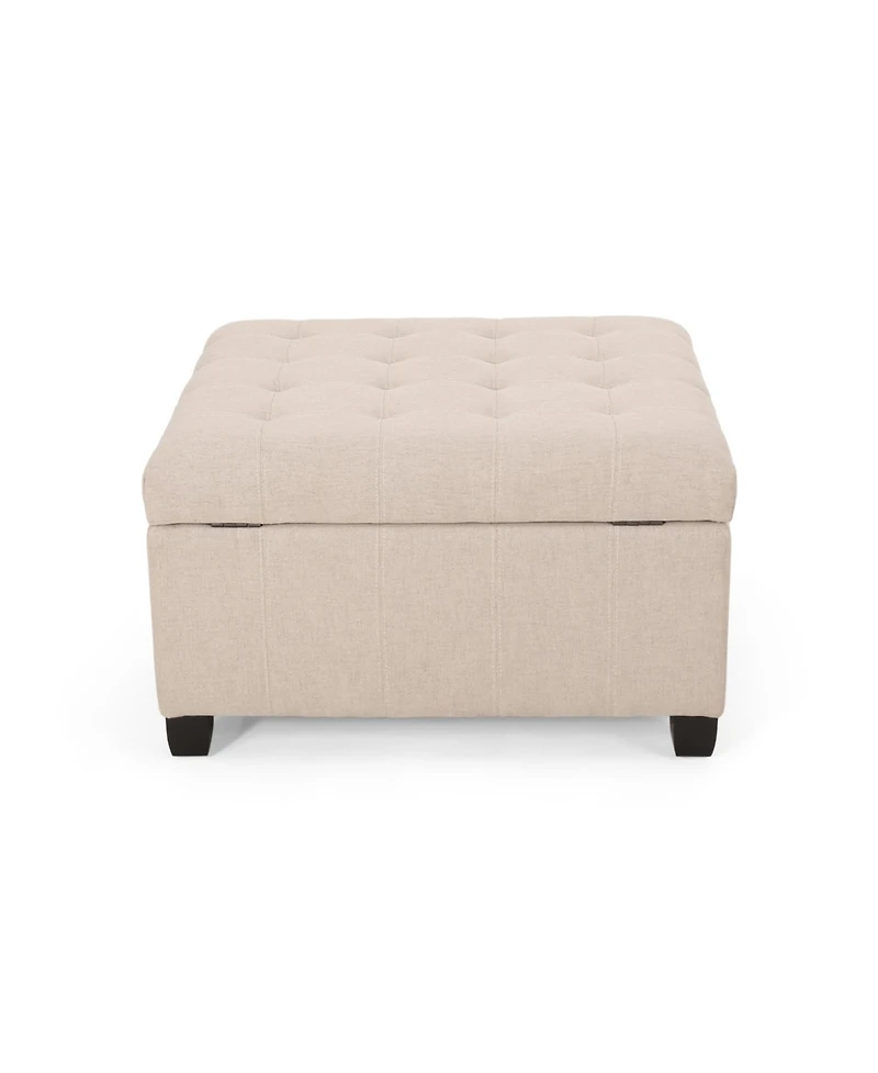 Streamdale Furniture Chic Waffle-Stitch Storage Ottoman Unclutter in Style