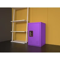 Simplie Fun Compact Purple Steel Storage Cabinet: Detachable, Ample Storage Space, Easy Assembly