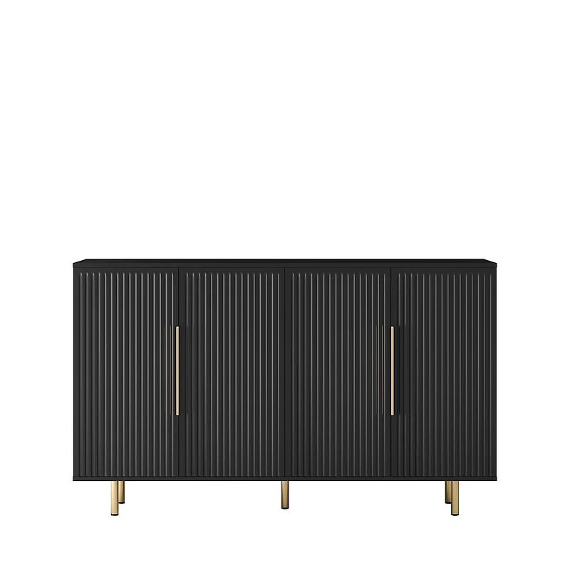 Streamdale Versatile Fluted Sideboard Art Deco meets Mid-Century Modern