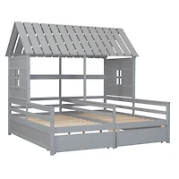 Streamdale Twin Platform Bed with Drawers (White)