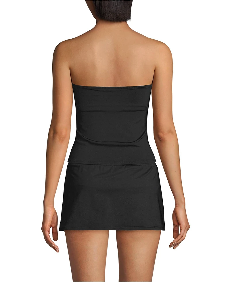 Lands' End Women's Bandeau Tankini Swimsuit Top