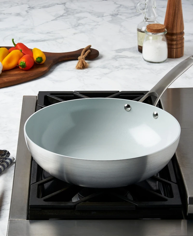 Smart Planet 11.75" Aluminum Nonstick Open Everything Pan