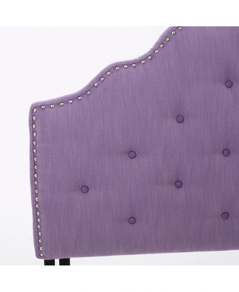 Simplie Fun Contemporary Button-Tufted Upholstered Headboard with Nailhead Accents