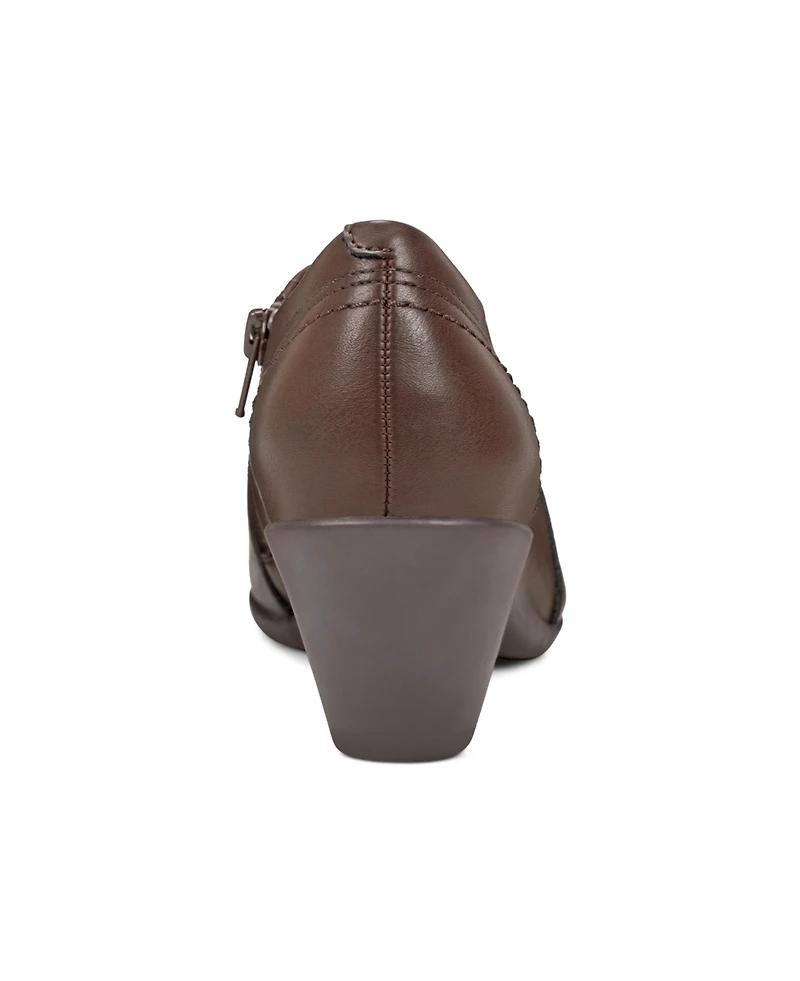 Easy Spirit Women's Caine Side Zipper Block Heel Shooties