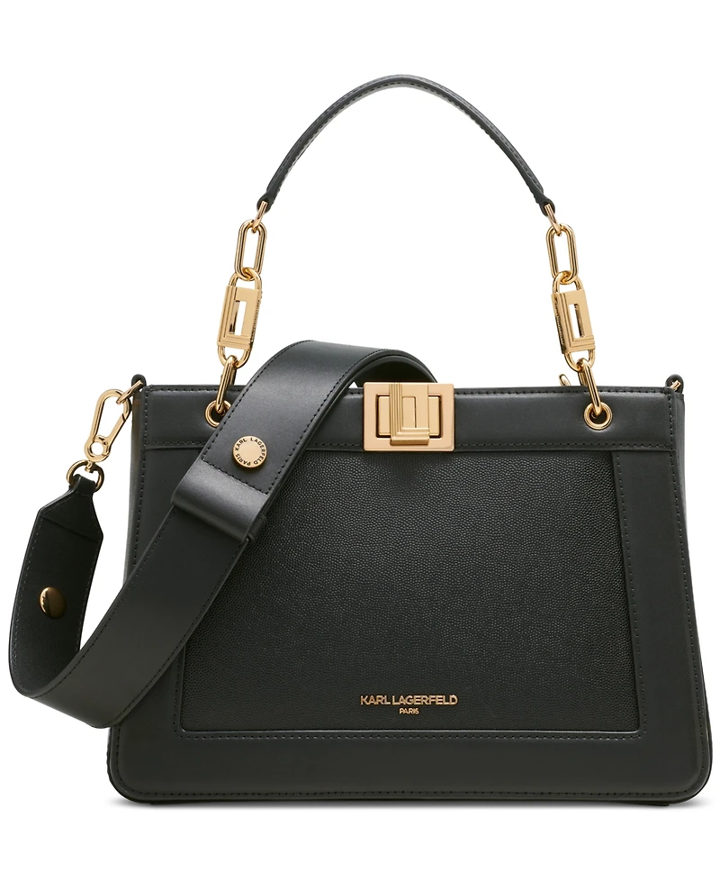 Karl Lagerfeld Paris Ivette Leather Satchel