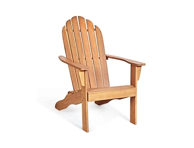 Slickblue Acacia Wood Outdoor Adirondack Chair with Ergonomic Design