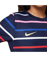Nike Big Boy's and Girl's Blue France National Team 2024 Academy Pro Pre-Match Top