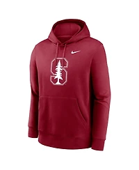 Nike Men's Cardinal Stanford Cardinal Primetime Evergreen Club Fleece Pullover Hoodie