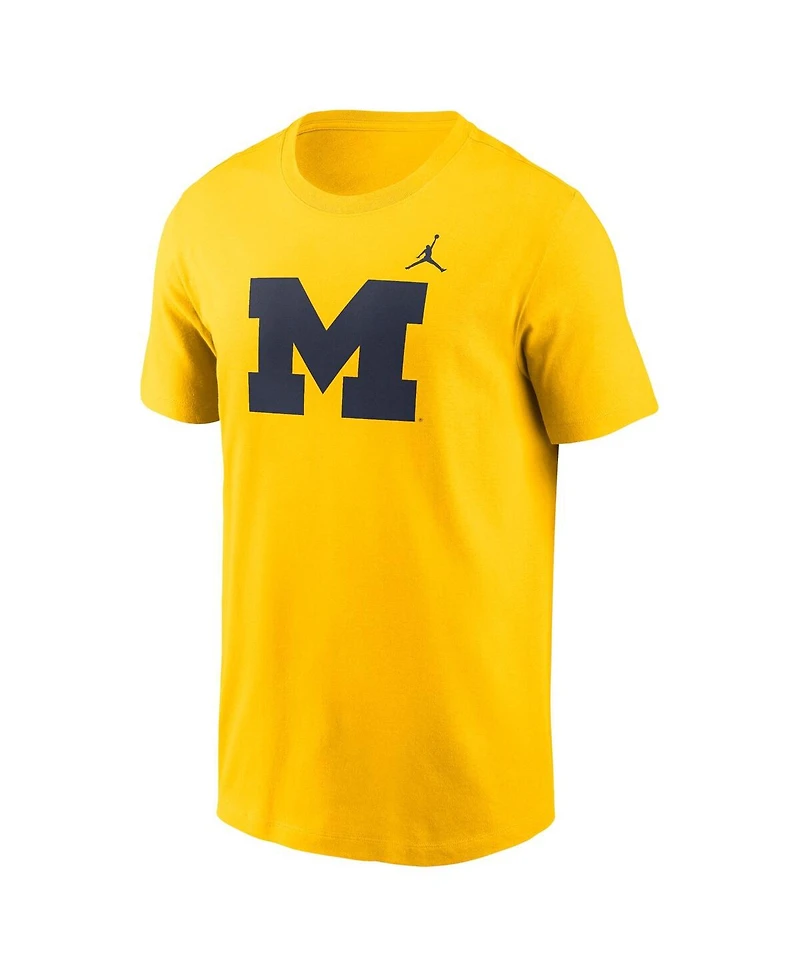 Jordan Men's Michigan Wolverines Primetime Evergreen Logo T-Shirt