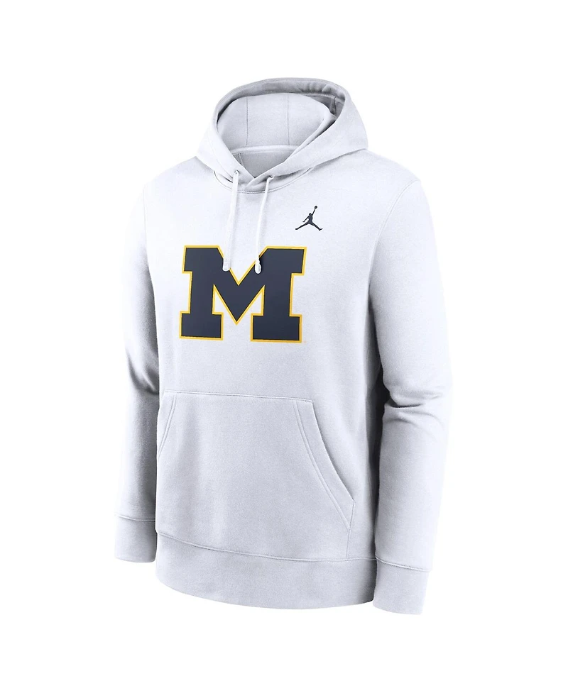 Jordan Men's Michigan Wolverines Primetime Evergreen Club Fleece Pullover Hoodie