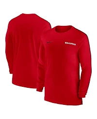 Nike Men's Georgia Bulldogs 2024 Sideline Coach Uv Performance Long Sleeve T-Shirt