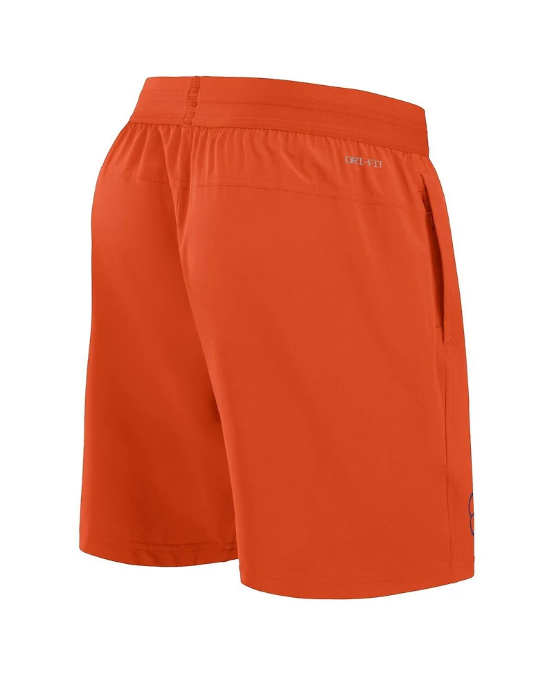 Nike Men's Orange Clemson Tigers 2024 Sideline Performance Shorts