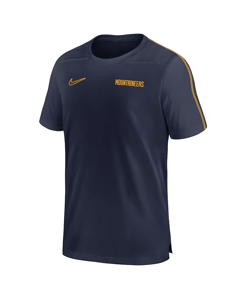 Nike Men's West Virginia Mountaineers 2024 Sideline Coach Performance T-shirt
