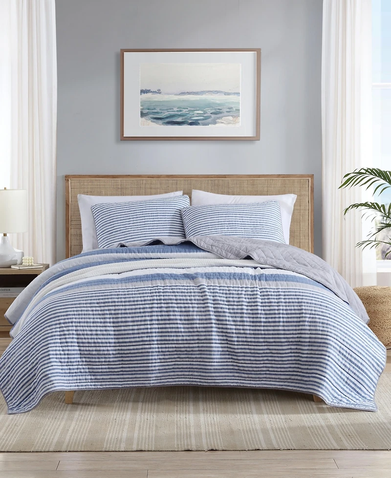 Nautica Fairwater Reversible 2 Piece Quilt Set, Twin