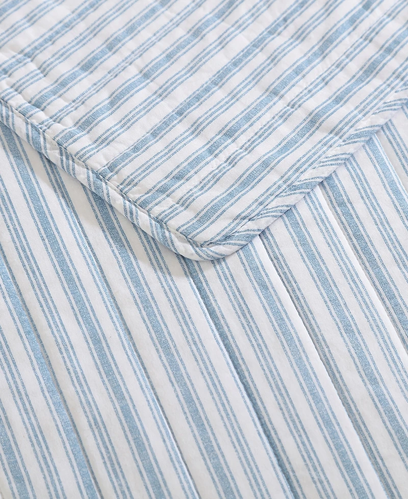 Nautica Coleridge Stripe Reversible 3 Piece Quilt Set