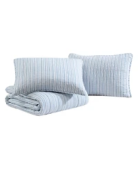 Nautica Coleridge Stripe Reversible 2 Piece Quilt Set, Twin
