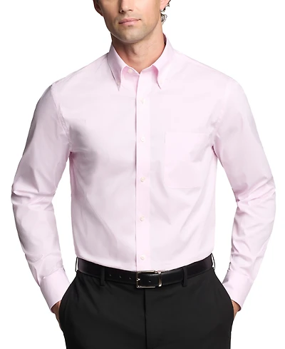 Tommy Hilfiger Men's Regular Fit Wrinkle Resistant Stretch Dress Shirt