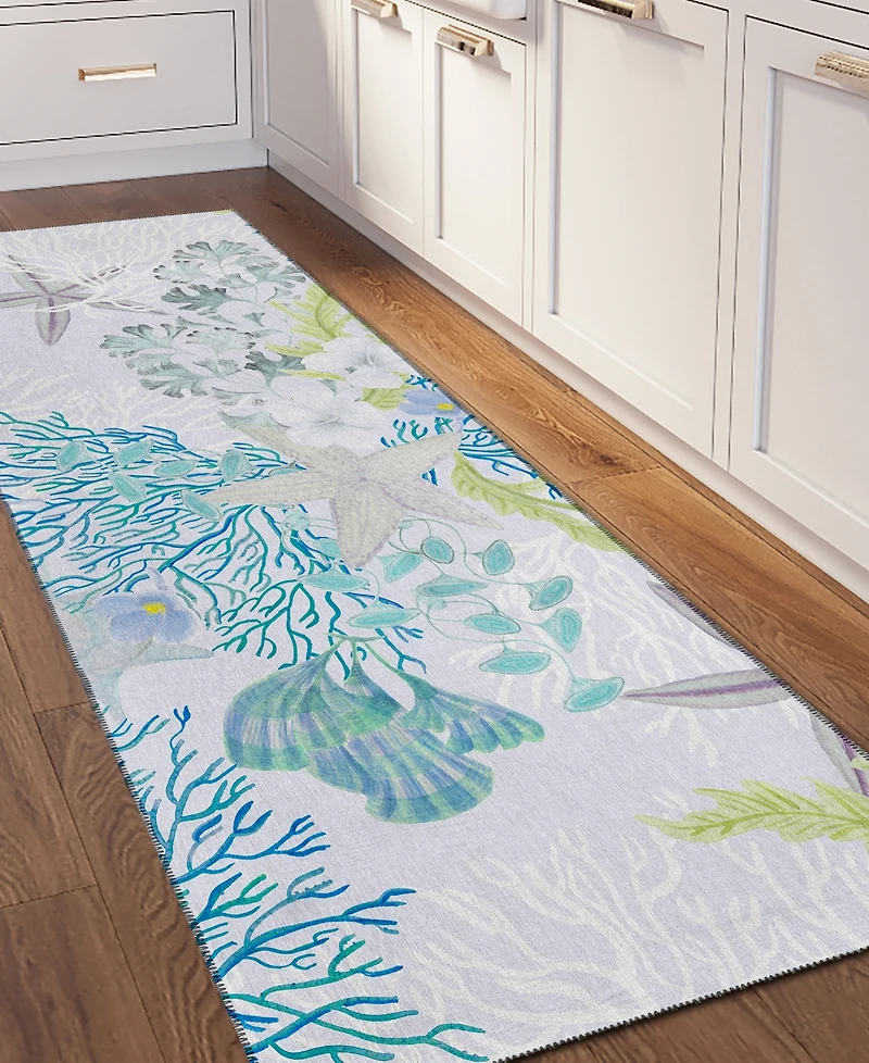 Dalyn Seabreeze Washable SZ1 2'3x7'6 Runner Area Rug