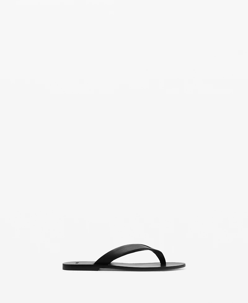 Mango Women's Leather Straps Sandals