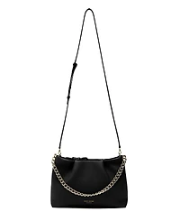 Esin Akan Midi Mayfair Leather Clutch Crossbody Bag