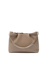 Esin Akan Midi Mayfair Leather Clutch Crossbody Bag