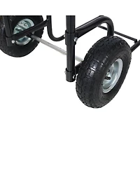 Streamdale Furniture Multipurpose Firewood & Heavy-Duty Cart with 200lb Capacity
