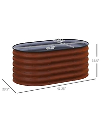 Modular Galvanized Raised Garden Bed Kit with Improved Safety Edging