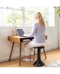 ECR4Kids Ace Active Core Engagement Wobble Stool, 20-Inch Seat Height, Black