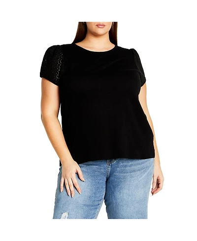 City Chic Plus Linny Top