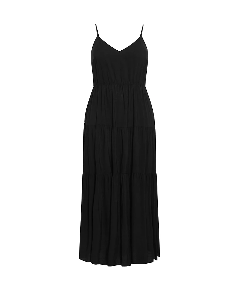 City Chic Plus Oasis Tropical Maxi Dress