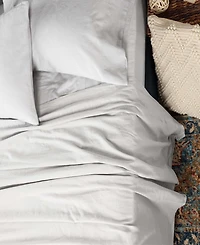 Superior Cotton Linen Blend Deep Pocket 4-Piece Bed Sheet Set