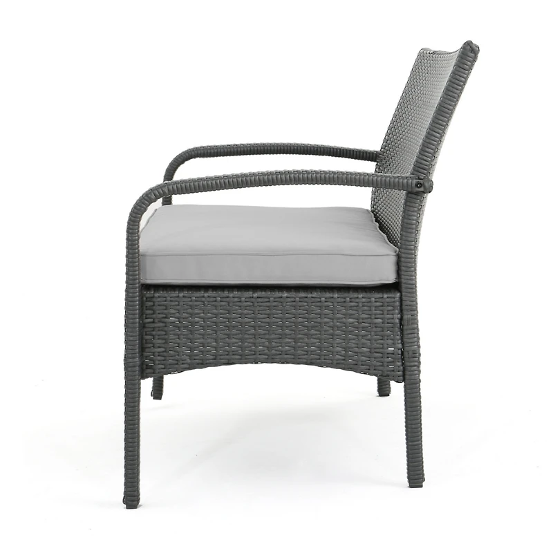 Streamdale Furniture Cordoba Brown Pe Rattan 4-Piece Outdoor Chat Set
