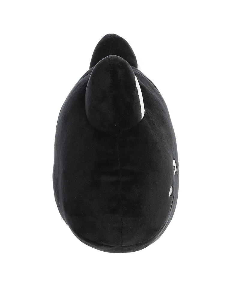 Aurora Medium Meowchi Face Plush Tasty Peach Enchanting Plush Toy Black Sesame 10"