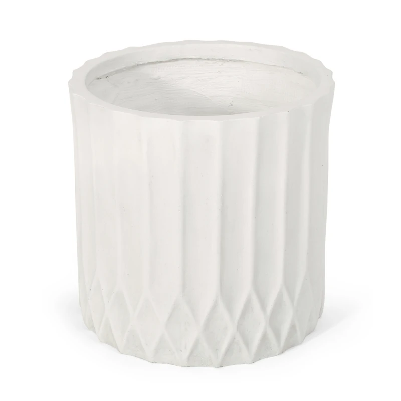 Streamdale Natural Stone Concrete Planter, Pleated