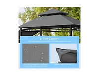 Slickblue 13.5 x 4 Feet Patio Bbq Grill Gazebo Canopy with Dual Side Awnings