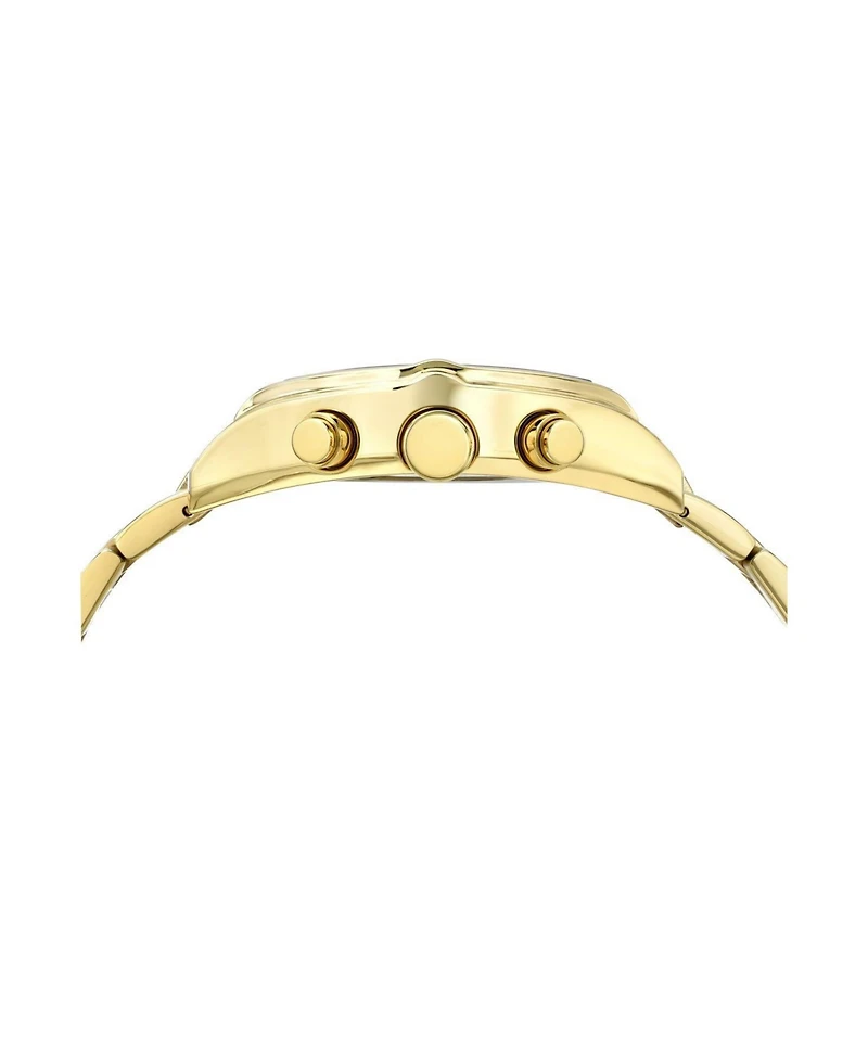Roman Stainless Steel Gold Tone & Blue Men's Watch 1291CROS