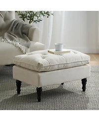 Streamdale Plush Tufted Ottoman Comfort & Style for Your Interior