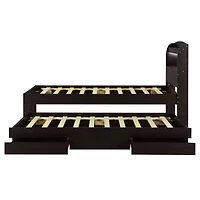 Streamdale Twin Xl Bed w/ Led Headboard, Storage, Trundle, Drawers
