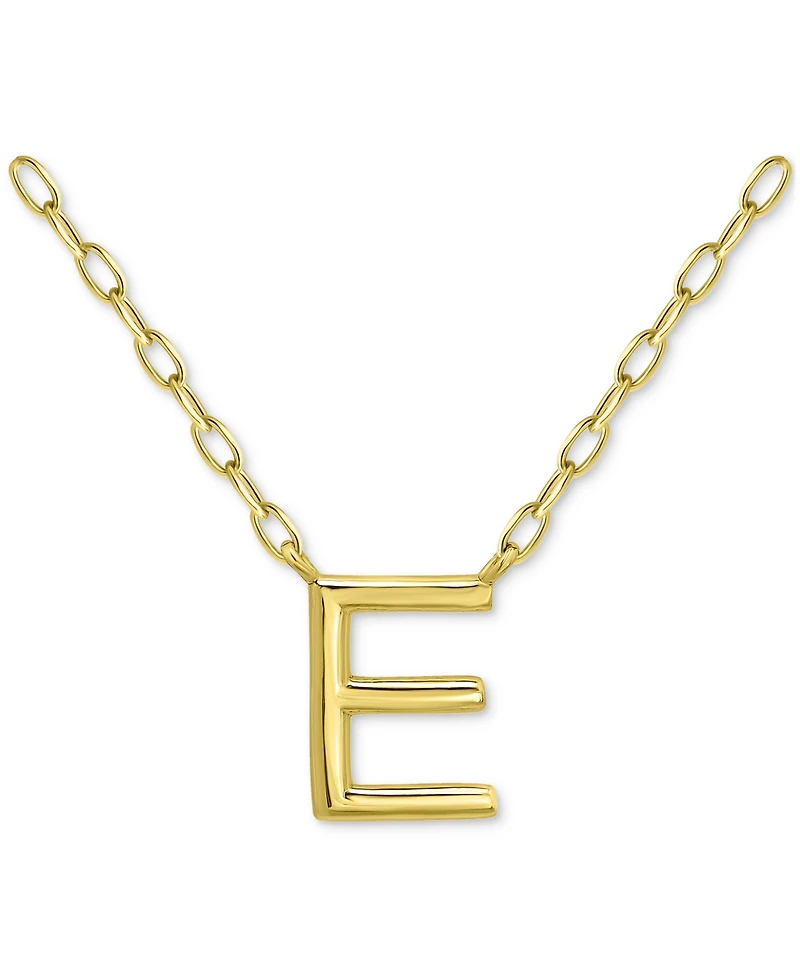 Giani Bernini Initial E Pendant Necklace in 18k Gold-Plated Sterling Silver, 16" + 2" extender, Created for Macy's