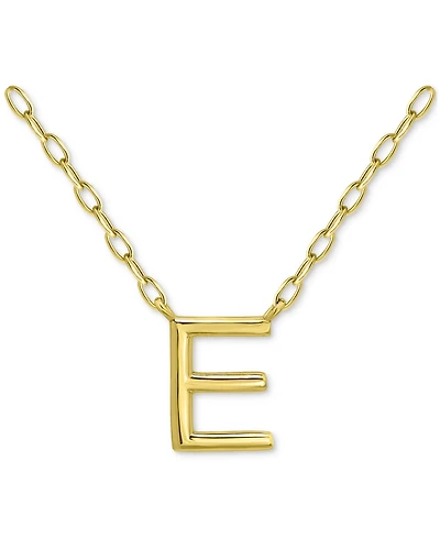 Giani Bernini Initial E Pendant Necklace in 18k Gold-Plated Sterling Silver, 16" + 2" extender, Created for Macy's