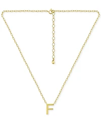 Giani Bernini Initial F Pendant Necklace in 18k Gold-Plated Sterling Silver, 16" + 2" extender, Created for Macy's