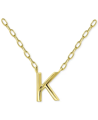 Giani Bernini Initial K Pendant Necklace in 18k Gold-Plated Sterling Silver, 16" + 2" extender, Created for Macy's